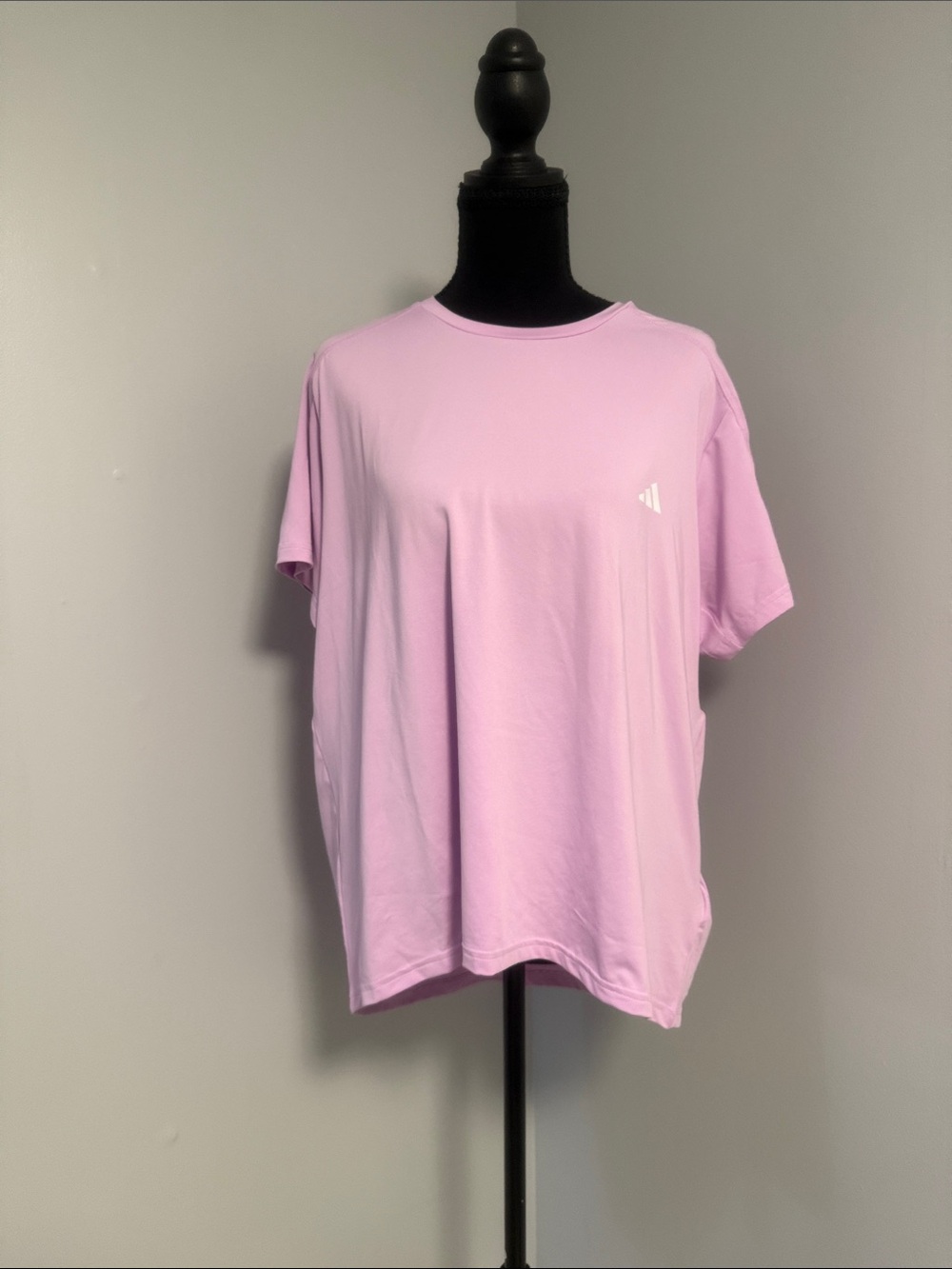 adidas Relaxed Light Pink Crewneck Tee